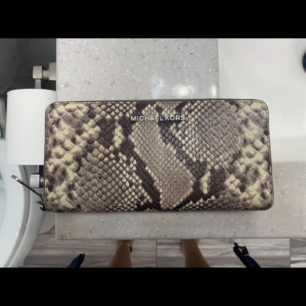 Michael Kors Large Snakeskin Wallet